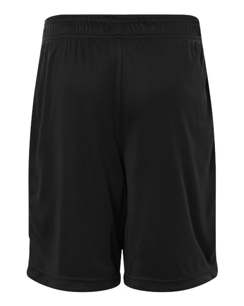 Team 365 TT115BY, Youth Zone Performance Reversible Shorts, Black/ White