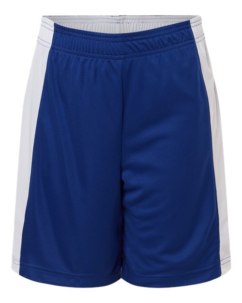 Team 365 TT115BY, Youth Zone Performance Reversible Shorts, Sport Royal/ White