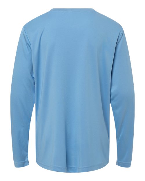CORE365 CE10LY, Youth Capital Performance Long Sleeve T-shirt, Columbia Blue