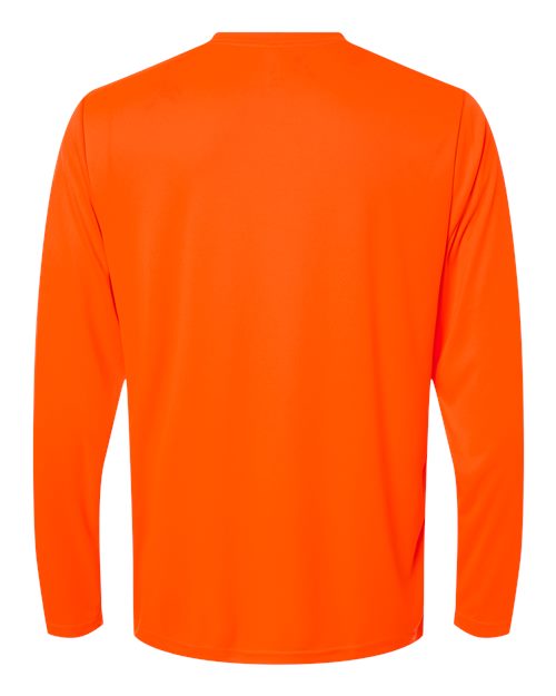 CORE365 CE10L, Unisex Capital Long Sleeve Performance T-shirt, Safety Orange