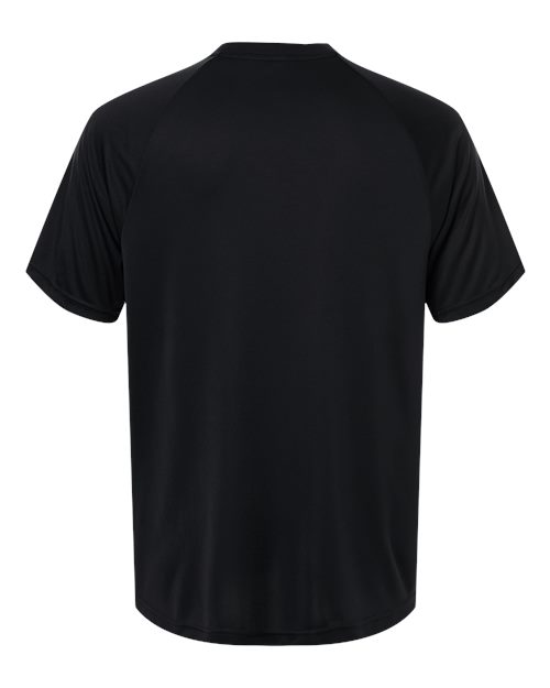Team 365 TT11HN, Men's Zone Performance Henley, Black