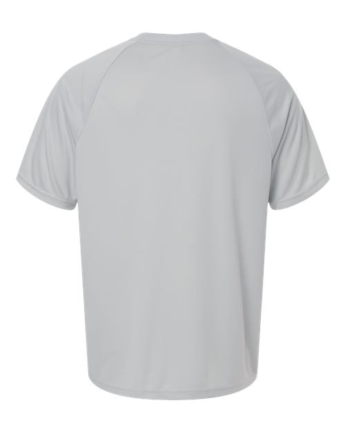 Team 365 TT11HN, Men's Zone Performance Henley, Sport Silver