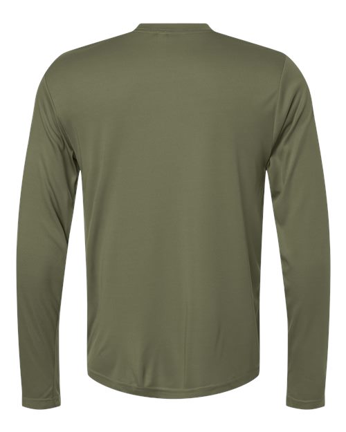 CORE365 CE10L, Unisex Capital Long Sleeve Performance T-shirt, Military Green