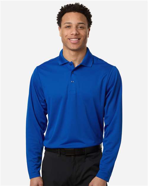 CORE365 CE108L, Men's Nova Performance Long Sleeve Pique Polo, True Royal