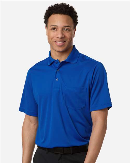 CORE365 CE108P, Men's Nova Performance Pique Pocket Polo, True Royal