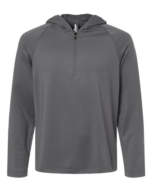 Team 365 TT200, Men's Qualify Quarter-zip Hooded Pullover, Sport Graphite
