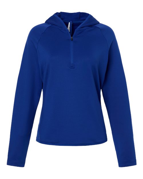 Team 365 TT200W, Women's Qualify Quarter-zip Hooded Pullover, Sport Royal