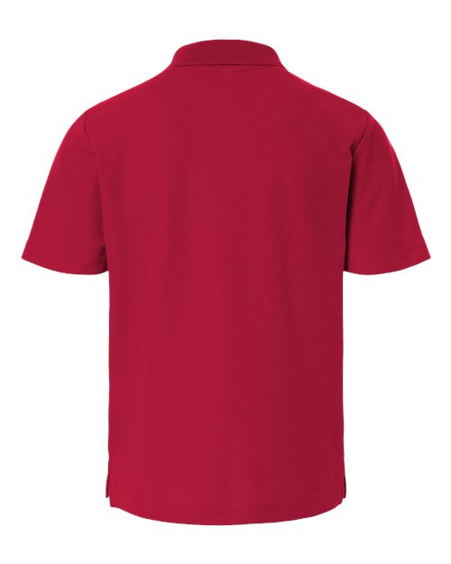 CORE365 CE106Y, Youth Resolve Cvc Performance Pique Polo, Classic Red