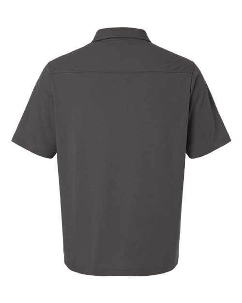 Devon & Jones DG102, Men's Seaton Pebble Textured Polo, Graphite