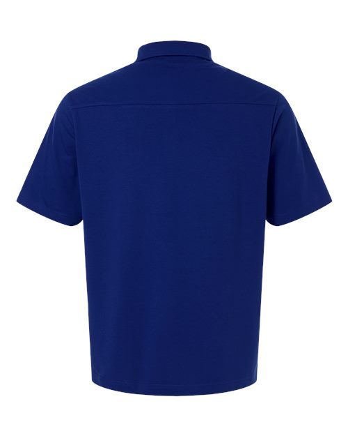 Devon & Jones DG102, Men's Seaton Pebble Textured Polo, Midnight Royal