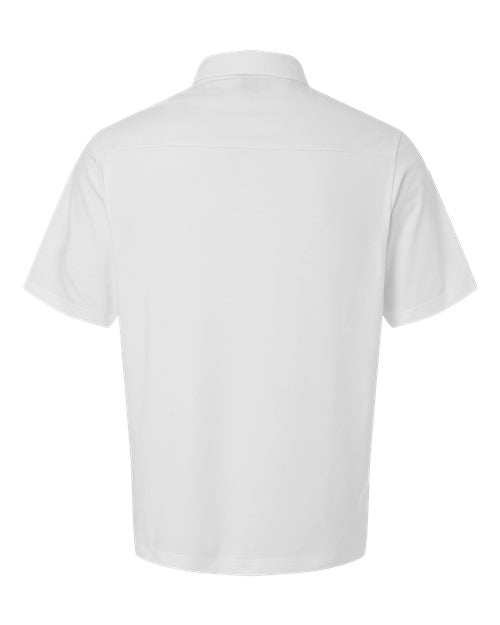 Devon & Jones DG102, Men's Seaton Pebble Textured Polo, White