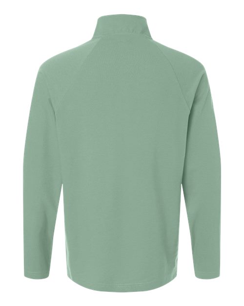 Devon & Jones DG402, Men's Seaton Pebble Textured Quarter-zip Pullover, Balsam Green
