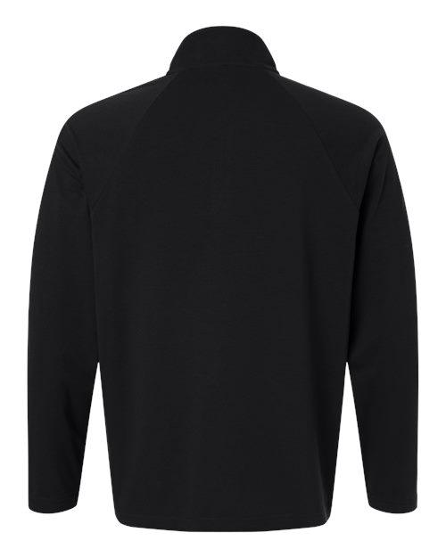 Devon & Jones DG402, Men's Seaton Pebble Textured Quarter-zip Pullover, Black