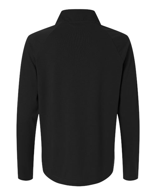 Devon & Jones DG402W, Women's Seaton Pebble Textured Quarter-zip Pullover, Black