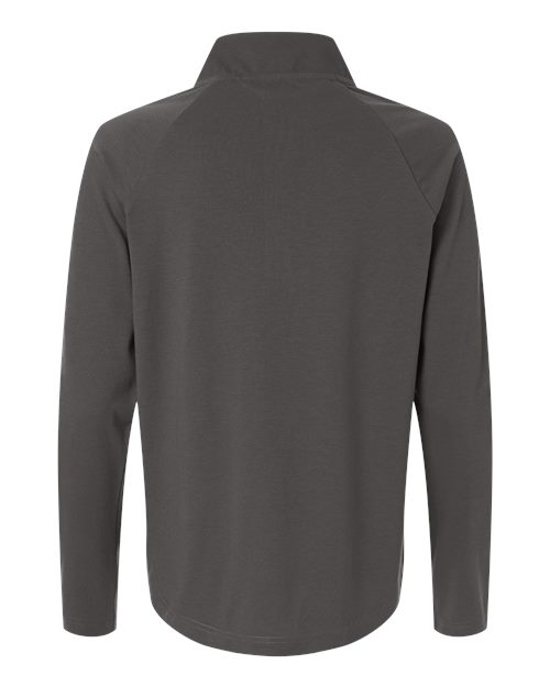 Devon & Jones DG402W, Women's Seaton Pebble Textured Quarter-zip Pullover, Graphite