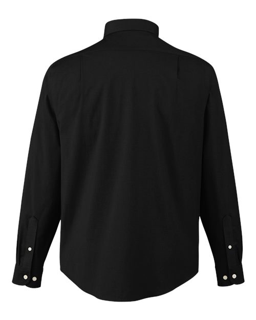 Devon & Jones DG505, Men's Crownlux Performance Spencer Poplin Dress Shirt, Black