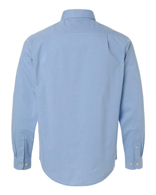 Devon & Jones DG505, Men's Crownlux Performance Spencer Poplin Dress Shirt, Light Blue Melange