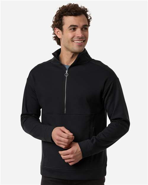 North End NE220, Men's Mantra Half-zip Ottoman Pullover, Black
