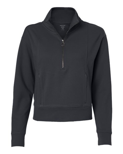 North End NE220W, Women's Mantra Half-zip Ottoman Pullover, Carbon