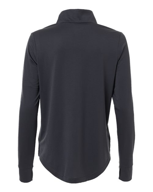 North End NE405W, Women's Jaq Stretch Performance Quarter-zip, Carbon/ Black
