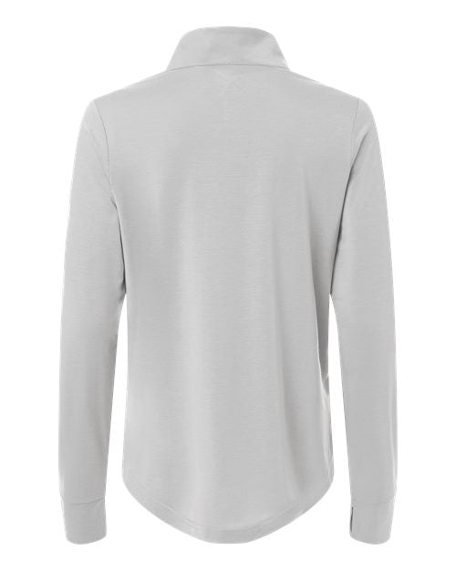 North End NE405W, Women's Jaq Stretch Performance Quarter-zip, Platinum/ Carbon