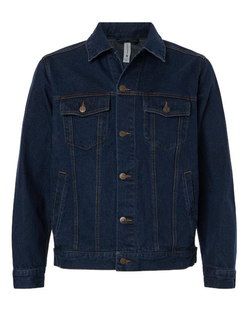 Harriton M75, Unisex Cooper Denim Jacket, Dark Denim