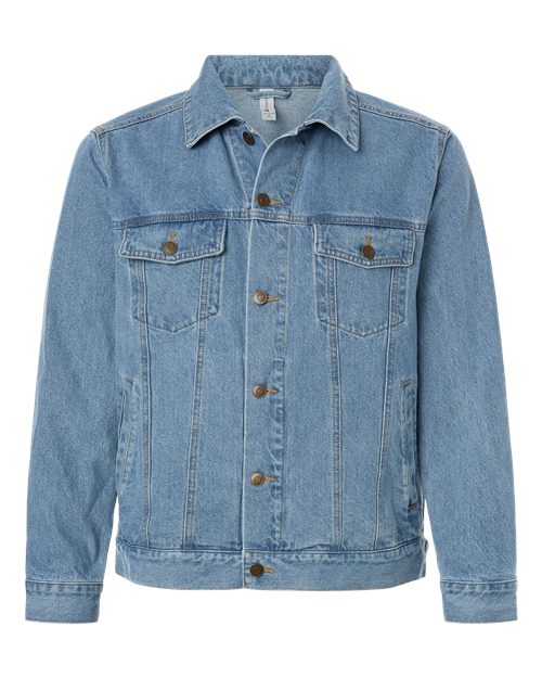 Harriton M75, Unisex Cooper Denim Jacket, Light Denim