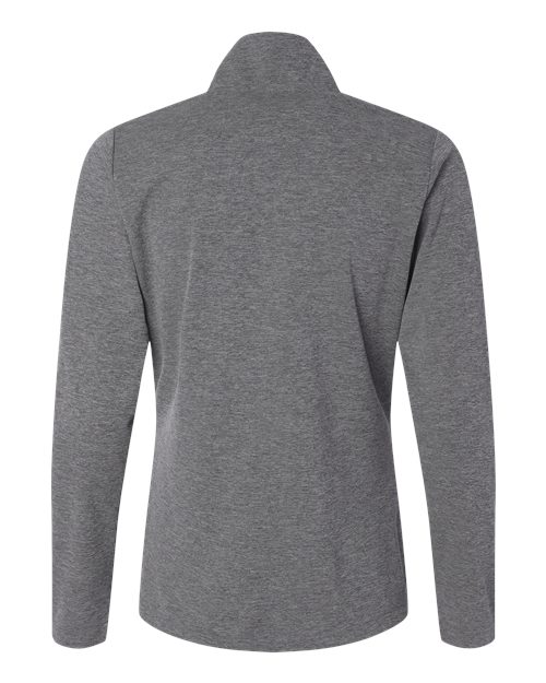 Adidas A400, Women's Lightweight Quarter-zip Pullover, Black Heather
