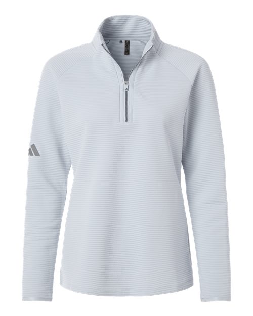 Adidas A589, Women's Spacer Quarter-zip Pullover, Halo Blue