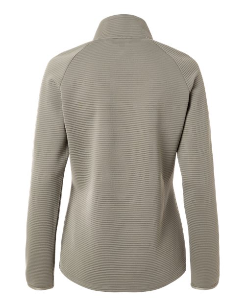 Adidas A589, Women's Spacer Quarter-zip Pullover, Silver Pebble