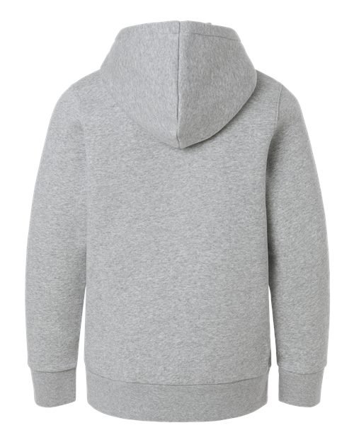 Under Armour 6014162, Youth Team Icon Fleece Hooded Sweatshirt, Mod Grey Light Heather/ White