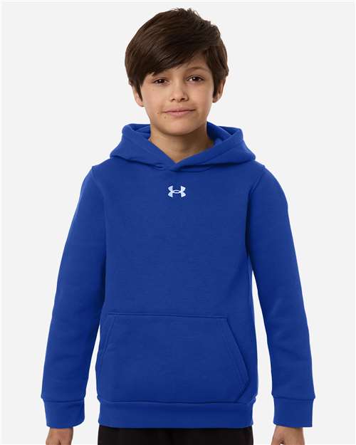 Under Armour 6014162, Youth Team Icon Fleece Hooded Sweatshirt, Royal/ White