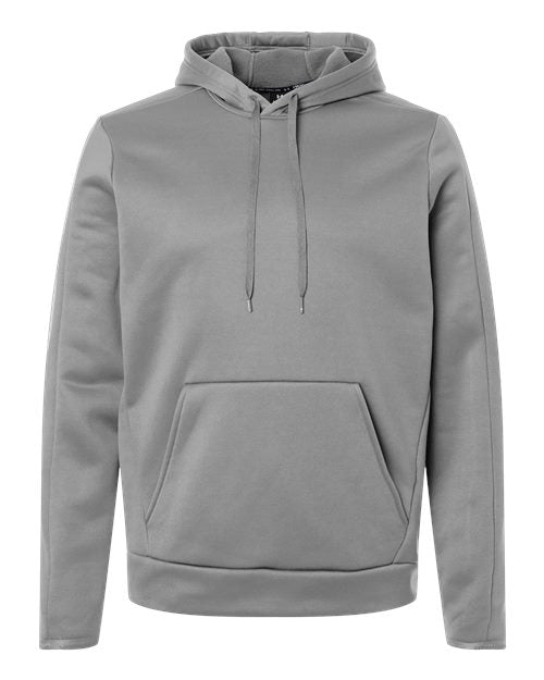 Under Armour 6010164, Men's Armour Fleece Pro Hooded Sweatshirt, Mod Grey/ White