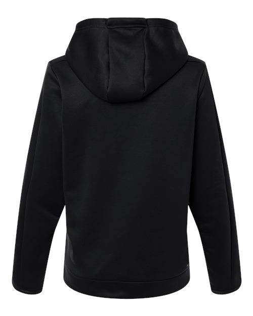 Under Armour 6010943, Women's Armour Fleece Pro Hooded Sweatshirt, Black/ White