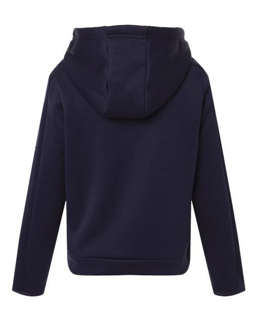 Under Armour 6010941, Women's Armour Fleece Pro Hooded Full-zip, Midnight Navy/ White