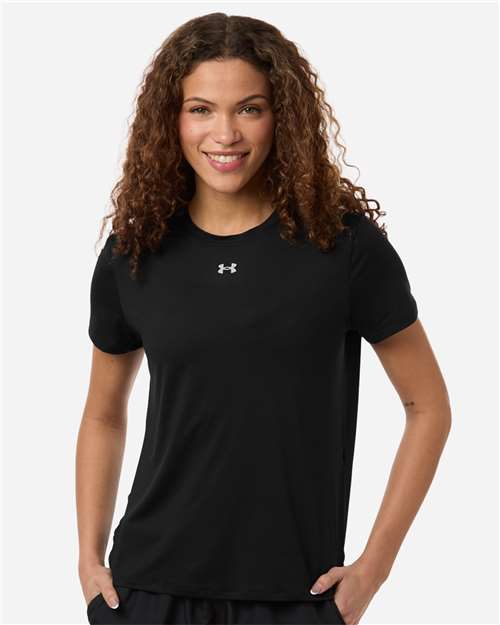 Under Armour 6010870, Women’s Vanish T-shirt, Ultimate Black/ Mod Grey