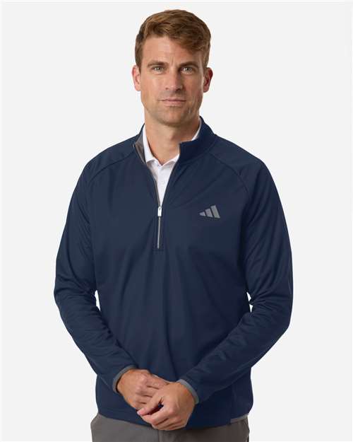 Adidas A2027, Men's Ultimate365 Wind Quarter-zip Pullover, Collegiate Navy