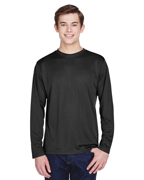 Men's Zone Performance Long Sleeve T-Shirt - Black - - 13854 3-3.9 oz 675D9 AB Exclusive Brands CA New ab Crewneck Explore School & Team - Coaches Explore School & Team - Teams Explore School & Teams Long Sleeves Mens & Unisex Moisture-Management National Back to School New AB Performance Polyester - 100% S&S Exclusive Brands Safety Say Yes to S&S Side Seams T-Shirts T-Shirts - Long Sleeve Team 365 Tops TT11L