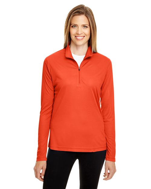 Women's Zone Performance Quarter-Zip Pullover - - 13859 3-3.9 oz 704D9 AB Exclusive Brands Activewear CA New ab Explore Corporate Explore Corporate Company Gear Explore Corporate Uniforms Long Sleeves Moisture-Management New AB Performance Polos & Knits Polyester - 100% Pullovers Quarter-Zips S&S Exclusive Brands Sun/UV Protection Team 365 Tops TT31W Womens Zips