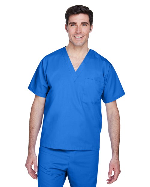 Unisex Restore Scrub Top - - 13906 301B9 4-4.9 oz AB Exclusive Brands Apparel CA New ab Cotton Everyday Hero Uniforming Explore Medical & Med Spa Explore Medical & Med Spa Staff Uniforms Harriton M897 Medical Mens & Unisex New AB Personal Protection Pockets Polyester - 100% Pullovers S&S Exclusive Brands Safety Scrubs Short Sleeves Tops V-Neck Workwear