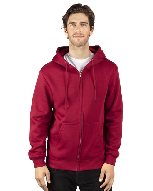 Unisex Fleece Full-Zip Hooded Sweatshirt - - 14008 320Z 792E0 8-8.9 oz CA New ab Cotton Drawstring Fleece Fleece - Premium - Hood Full-Zips Hooded Kissing Zippers Media Pocket Mens & Unisex New AB Pockets Polyester Recycled Sweatshirts & Fleece Threadfast Apparel Tops Zips