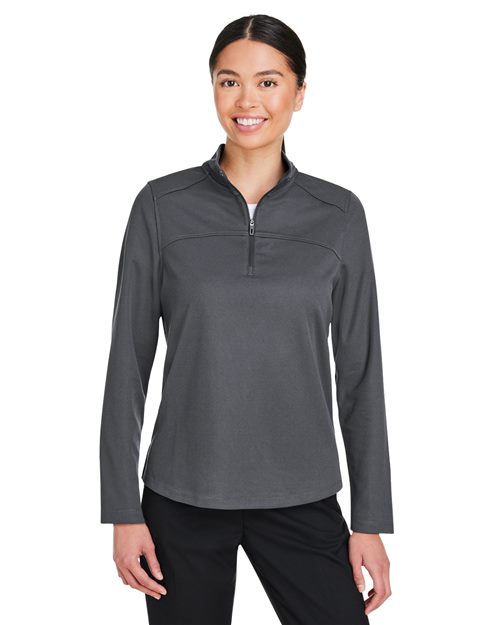 Women's Express Tech Performance Pique Quarter-Zip Pullover - - 14167 177D3 AB Exclusive Brands CA New ab Jackets NE412W New AB North End Performance Polyester - 100% Pullovers Quarter-Zips Recycled S&S Exclusive Brands Sustainable Manufacturing Sustainable Materials Sustainable Styles Thermals Tops Womens Zips