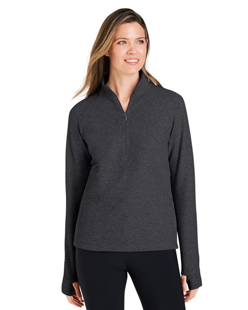 Women's Spirit Textured Quarter-Zip Pullover - - 14218