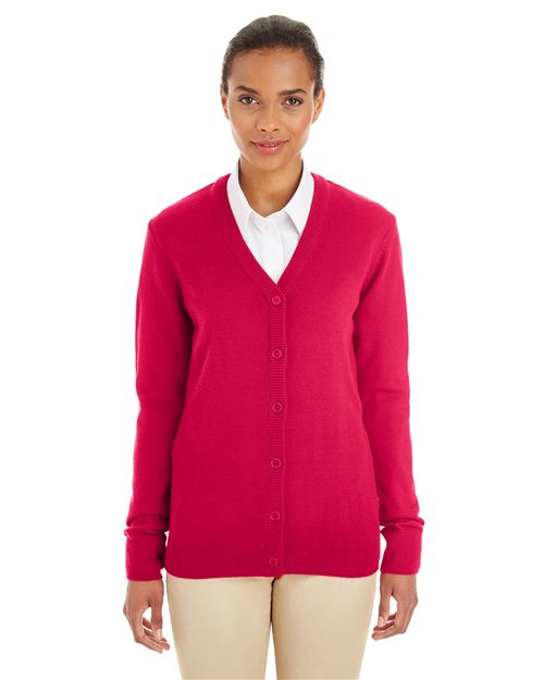 Women's Pilbloc V-Neck Button Cardigan Sweater - - 14364 11-11.9 oz 235B9 AB Exclusive Brands Back to School 2025 CA CA New ab Harriton Long Sleeves M425W New AB Polos & Knits Quarter-Zips S&S Exclusive Brands Sweaters Tops V-Neck Womens