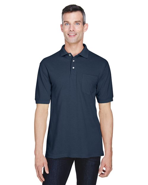 Men's Easy Blend™ Polo with Pocket - - 14397 2025 Polo Guide 2025 Polo Guide Uniforms 2025 Polo Guide Uniforms - Workwear & Industrial 205B9 AB Exclusive Brands Back to School 2025 CA CA New ab Cotton Harriton M265P Mens & Unisex New AB Pique Pockets Polos Polos & Knits Polyester S&S Exclusive Brands Short Sleeves Side Seams Sport Shirts Tops