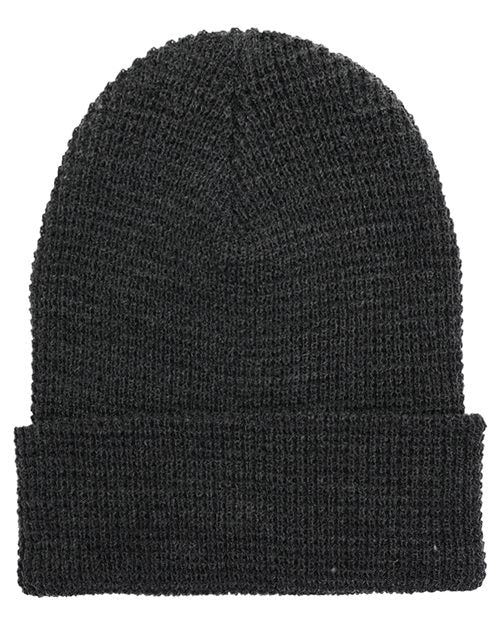 Waffle Cuffed Beanie - - 14514 2501KC 368F2 Headwear Outerwear S&S Deep Deals YP Classics