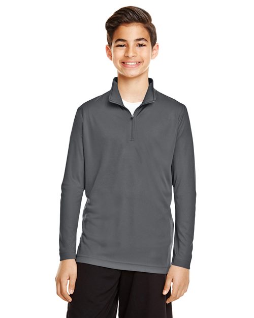 Youth Zone Performance Quarter-Zip Pullover - - 14596 3-3.9 oz 705D9 AB Exclusive Brands CA New ab Explore School & Team - School & Team Merch Explore School & Team - Spirit Wear Explore School & Teams Long Sleeves Moisture-Management New AB Performance Polos & Knits Polyester - 100% Pullovers Quarter-Zips S&S Exclusive Brands Sun/UV Protection Team 365 Tops TT31Y Youth Zips