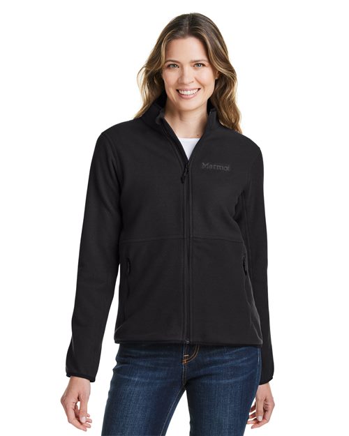 Women's Rocklin Jacket - - 14651 675D1 CA New ab Fleece Full-Zips Jackets M12402 Marmot New AB Outerwear Pockets Polyester - 100% Recycled Visible Logos Womens Zips