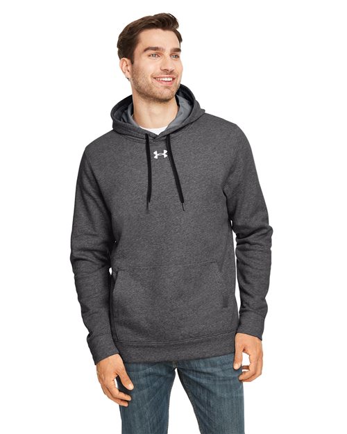 Men's Hustle Hooded Sweatshirt - - 14805 101E2 1300123 7-7.9 oz AB Retail Exclusive Brands CA New ab Cotton Drawstring Fleece Fleece - Premium - Hood Hooded Long Sleeves Mens & Unisex Moisture-Management New AB Pockets Polyester Pullovers S&S Exclusive Brands Sweatshirts Sweatshirts & Fleece Tops Under Armour Visible Logos
