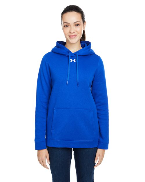 Women's Hustle Hooded Sweatshirt - - 14811 102E2 1300261 7-7.9 oz AB Retail Exclusive Brands Adjustable Apparel CA New ab Cotton Fleece Fleece - Premium - Hood Hooded Long Sleeves New AB Pockets Polyester Pullovers S&S Exclusive Brands Sweatshirts Sweatshirts & Fleece Tops Under Armour Visible Logos Womens